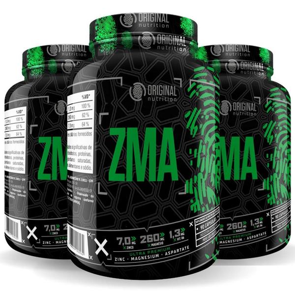 Imagem de Combo 3x ZMA 90 Cáps - Original Nutrition