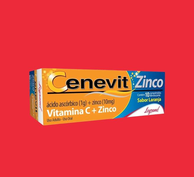 Imagem de Combo 4 caixas Cenevit Zinco 1g 10 Comprimidos Efervescentes - Legrand