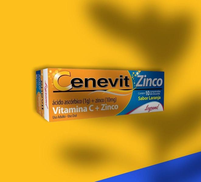 Imagem de Combo 4 caixas Cenevit Zinco 1g 10 Comprimidos Efervescentes - Legrand