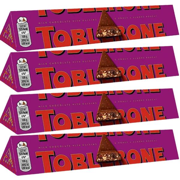 Imagem de Combo 4 Chocolate Toblerone Fruit Nut 100g X4 Toblerone Frutas & Nozes