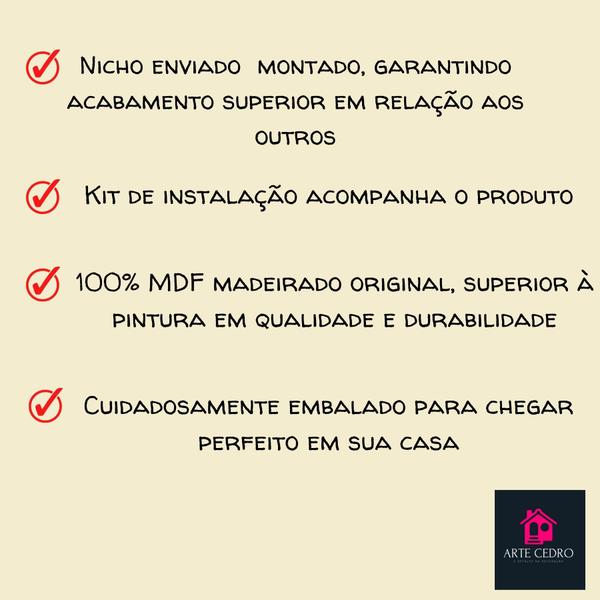 Imagem de Combo 4 Prateleiras Para Livros Infantis Estante Organizadora de Brinquedos Nicho Revisteiro Mdf 55 cm