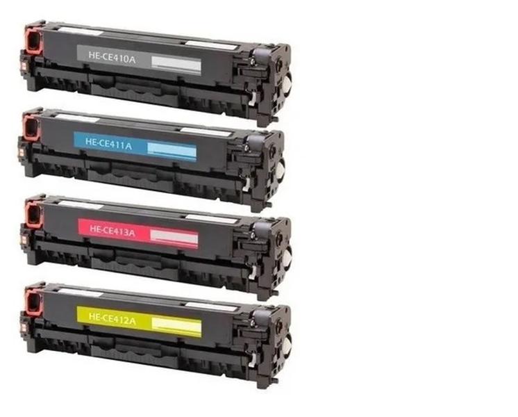 Combo 4 Toner P Impressora Laserjet Pro 400 M451dw Color 305 - SUPLI Imagem de Combo 4 Toner P Impressora Laserjet Pro 400 M451dw Color 305