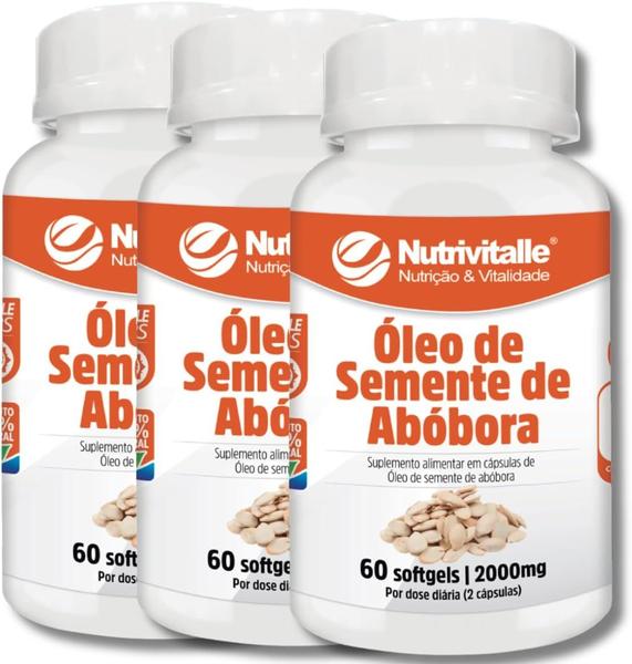 Imagem de Combo 4 Un Óleo de Semente de Abóbora 60 Softgel Nutrivitalle