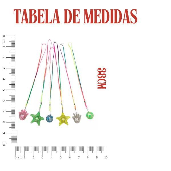 Imagem de Combo 5 Colar Pisca Sortido Festa Lembrancinha Acessorio