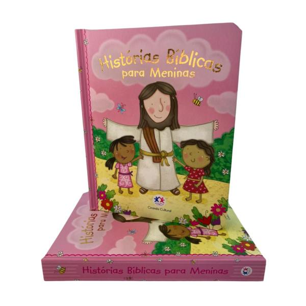 Imagem de Combo 5 livros bíblicos folhas reforçadas para bebê meninas