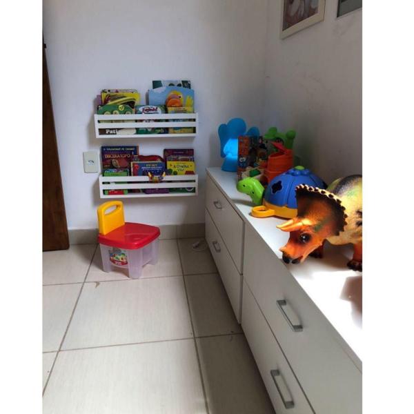 Imagem de Combo 5 Prateleiras Quarto Infantil Nicho Parede Porta Livro