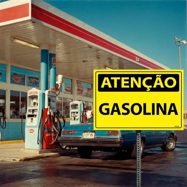 Imagem de Combo 6 Placas De Sinalização Atenção Gasolina 30x20 Ecom IA - SA37 F9e