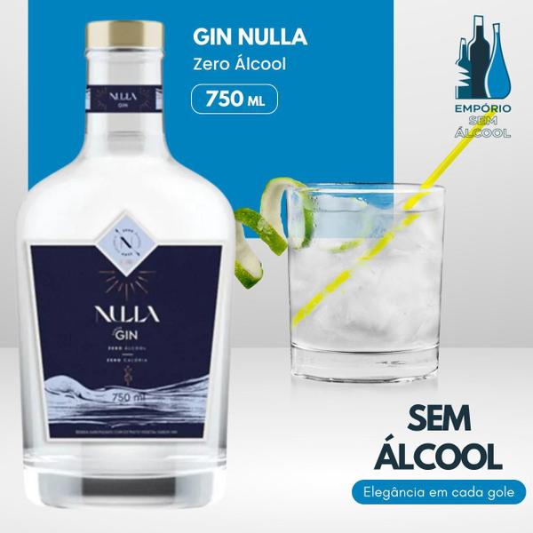 Imagem de Combo 8 Nulla Gin Sem Álcool - Garrafa De 750Ml