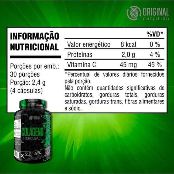 Imagem de Combo 8x Colágeno Hidrolisado On 120 Cáps - Original Nutrition