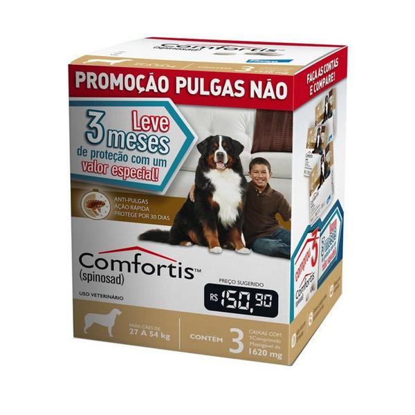 Imagem de Combo Antipulgas Comfortis para Cães de 27 a 54Kg  1620mg - Elanco