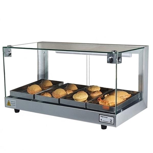 Imagem de Combo Balcão Refrigerado Clean Prata 70 cm e Estufa Beta 4 bandejas Prata - 127V - Omega