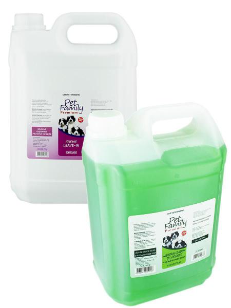 Imagem de Combo Banho Pet Leave-In Neutro + Shampoo Eliminador Odores