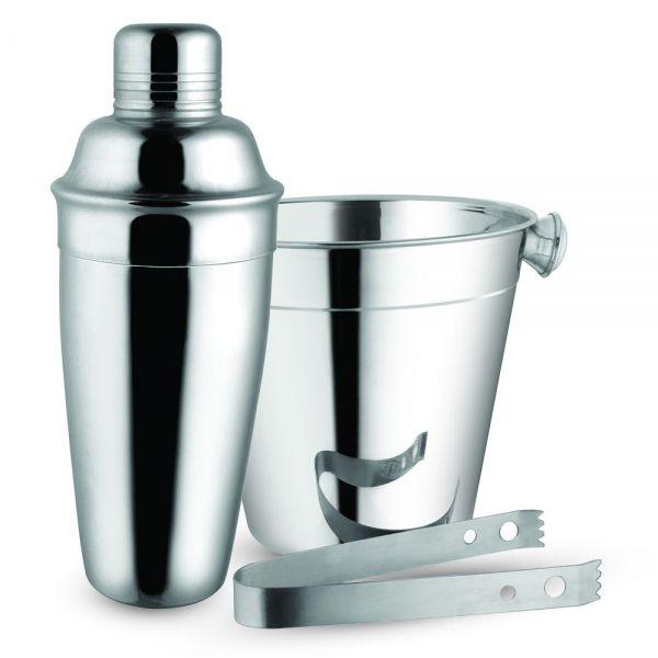 Imagem de Combo Barzinho Balde Coqueteleira 750ml e Pegador de Inox