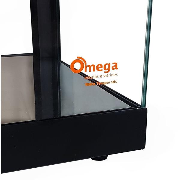 Combo BD10 Estufa Beta Dupla 10 Bandejas Preta e B-VFD77 Vitrine Fria Beta 77cm Preta - 220V - Omega Imagem de Combo BD10 Estufa Beta Dupla 10 Bandejas Preta e B-VFD77 Vitrine Fria Beta 77cm Preta - 220V - Omega