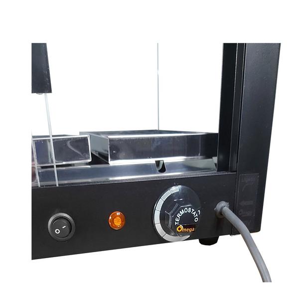 Combo BD10 Estufa Beta Dupla 10 Bandejas Preta e B-VFD77 Vitrine Fria Beta 77cm Preta - 220V - Omega Imagem de Combo BD10 Estufa Beta Dupla 10 Bandejas Preta e B-VFD77 Vitrine Fria Beta 77cm Preta - 220V - Omega