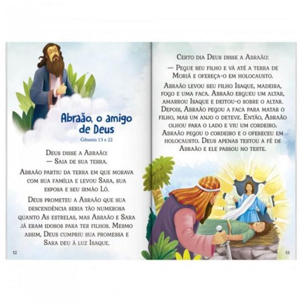 Imagem de Combo Bíblia Infantil  Letra Grande  Capa Dura Almofadada + Livro 333 Histórias da Bíblia para Colorir  Ilustrada - Igreja Cristã Amigo Evangélico