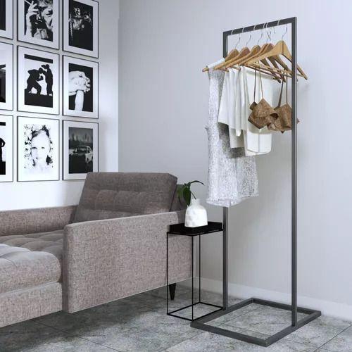 Imagem de Combo Cabideiro Industrial de Chão Moderno e Elegante Closet