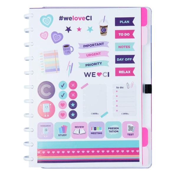 Imagem de Combo Caderno Inteligente + Stabilo Shades Of Pink, Grande