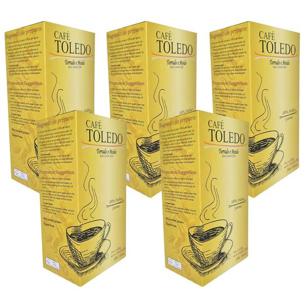 Combo Café Toledo Moído a Vácuo - 05 Gourmet 500g Imagem de Combo Café Toledo Moído a Vácuo - 05 Gourmet 500g