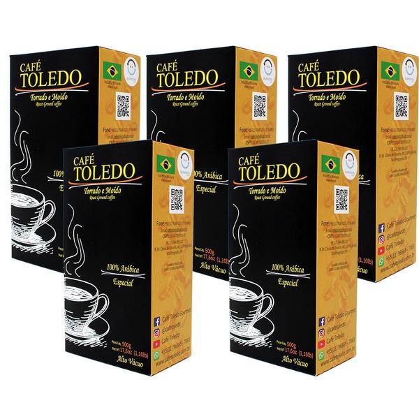 Imagem de Combo Café Toledo Moído a Vácuo - 05 Gourmet Intenso 500g