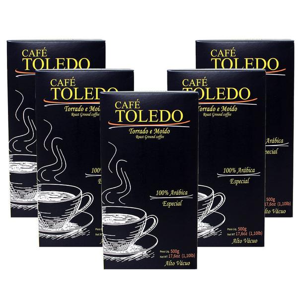 Imagem de Combo Café Toledo Moído a Vácuo - 05 Gourmet Intenso 500g