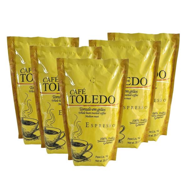 Imagem de Combo Café Toledo Torrado em Grãos - 05 Grãos 1Kg