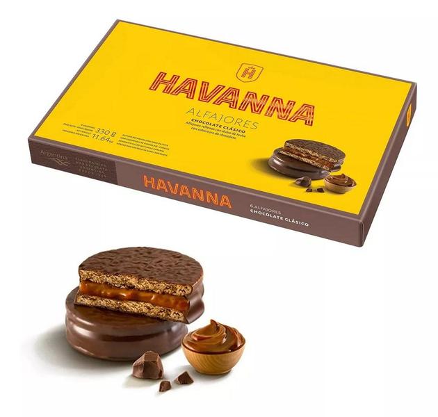 Imagem de Combo - Caixa Alfajores de Chocolate Havanna 12 Unidades + de Chocolate 6 Unidades