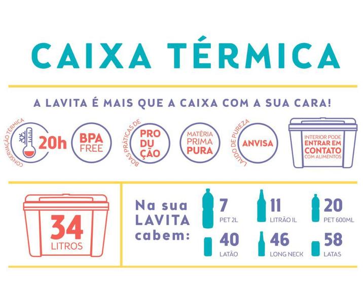 Imagem de Combo Caixa Térmica 34 e 12 litros - Travel