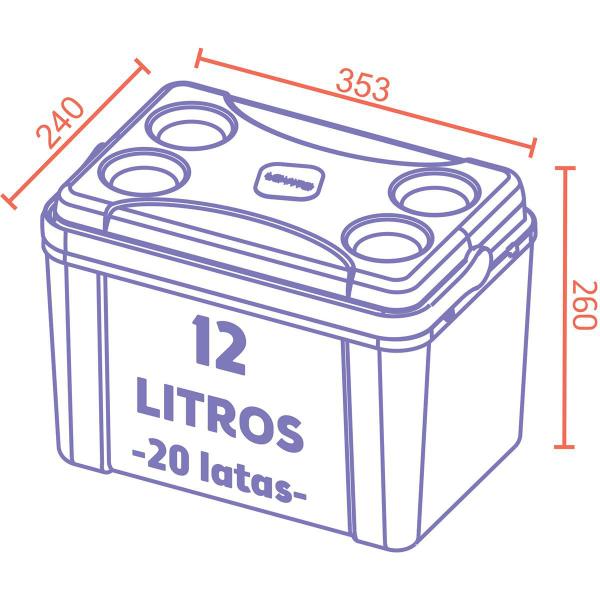 Imagem de Combo Caixa Térmica 34 E 12 Litros - Verde Summer