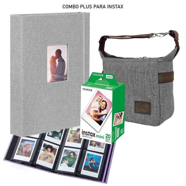 Imagem de Combo Camera Instax Mini Revela Foto + 20 Fotos + Bolsa + Álbum