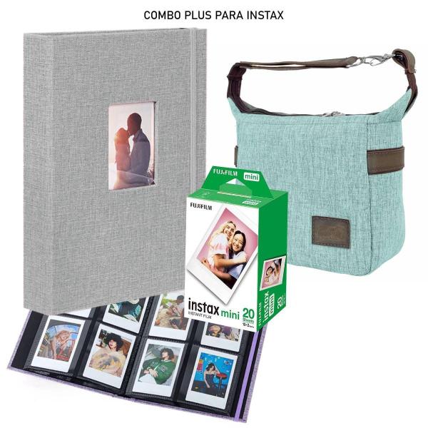 Imagem de Combo Camera Instax Mini Revela Foto + 20 Fotos + Bolsa + Álbum