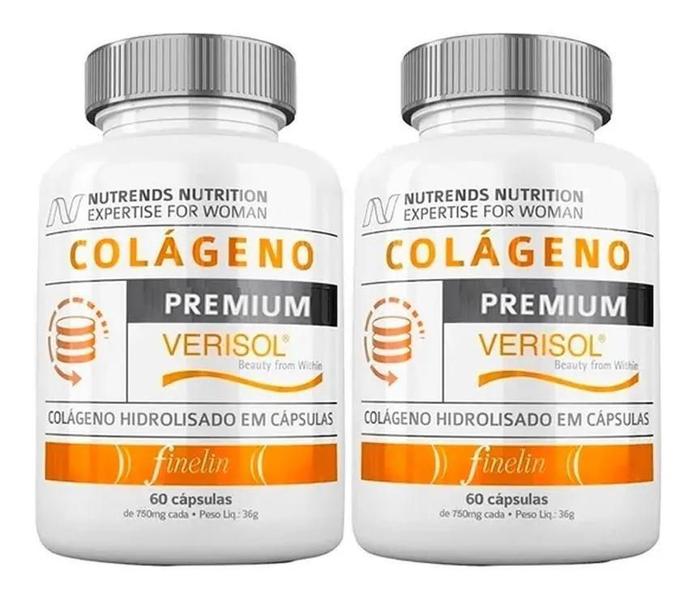 Imagem de Combo Colageno Verisol Nutrends 120 Capsulas Rejuvenescedor