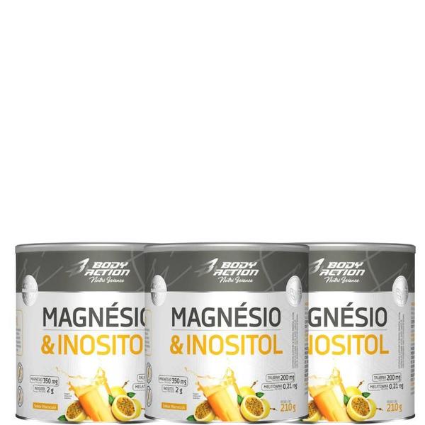 Imagem de Combo  com 3 Magnésio E Inositol , 210 g  Bodyaction