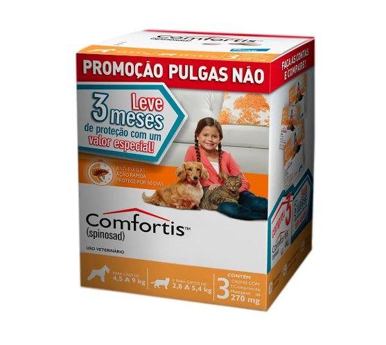 Imagem de Combo Comfortis 270mg Cães de 4,5 a 9kg e Gatos 2,8 A 5,4kg