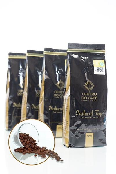 Combo de 4 Unidades do Café Especial, Natural Top, 500 gr, em grãos. - Centro do Café Carmo de Minas Imagem de Combo de 4 Unidades do Café Especial, Natural Top, 500 gr, em grãos.