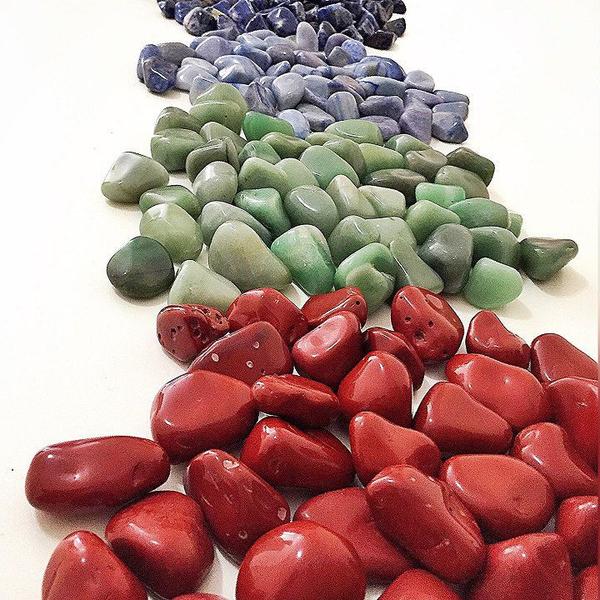 Combo Estátuas de Ganesha e Buda + Kit 7 Pedras dos Chakras + 2 Castiçais - Mandala de Luz Imagem de Combo Estátuas de Ganesha e Buda + Kit 7 Pedras dos Chakras + 2 Castiçais