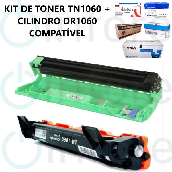 Imagem de Combo / Fotocondutor Compatível Brother Dr1060 + Toner Tn1060  DCP1512 HL1112 HL1212 DCP1602