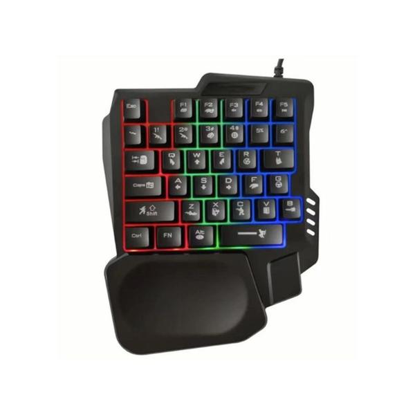 Imagem de Combo Gamer FPS Android - Mouse Gamer LED e Teclado Mini RGB