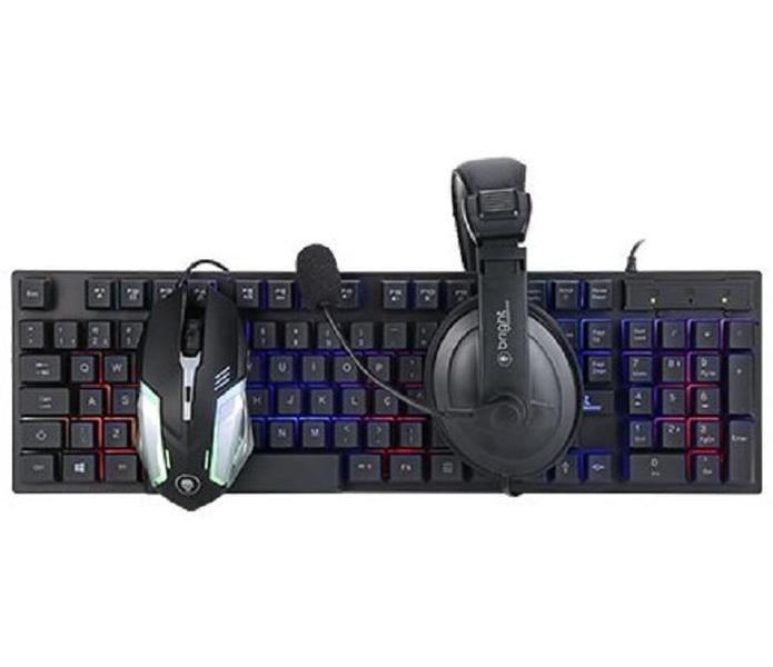 Imagem de Combo Gamer - Teclado, Mouse E Headset Bright 0543