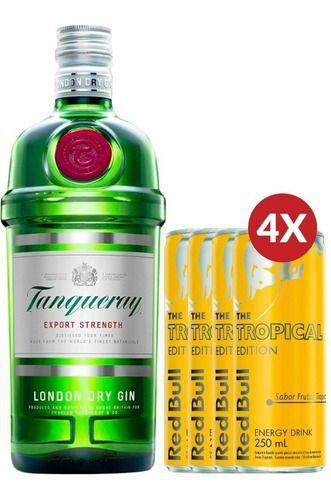 Imagem de Combo Gin Tropical (tanqueray + 4 Red Bull Tropical)