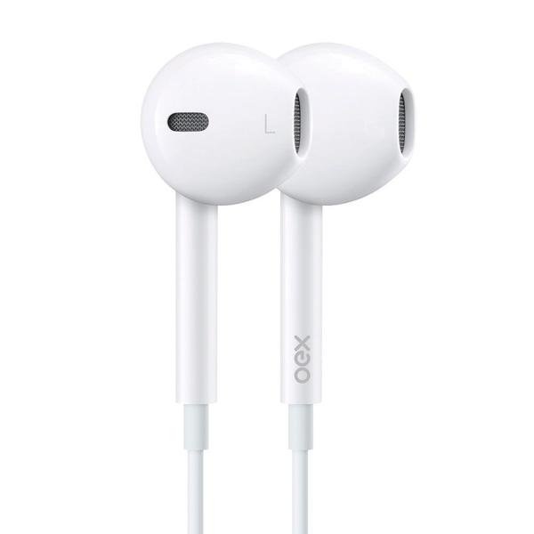 Imagem de Combo Headset E Fone De Ouvido Com Microfone Oex Twin Hf100 - Branco