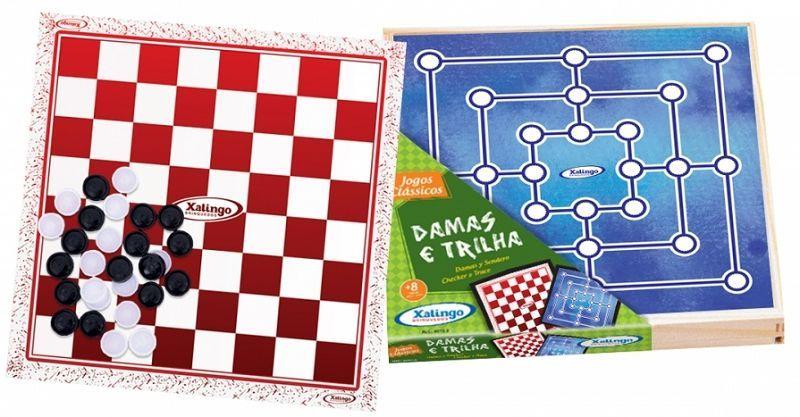 Combo Jogos Damas e Trilha - Xalingo Imagem de Combo Jogos Damas e Trilha - Xalingo