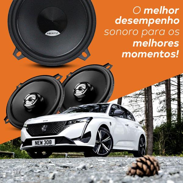 Imagem de Combo Kit 2 vias DSK130 + Coaxial DCX130 Peugeot 208