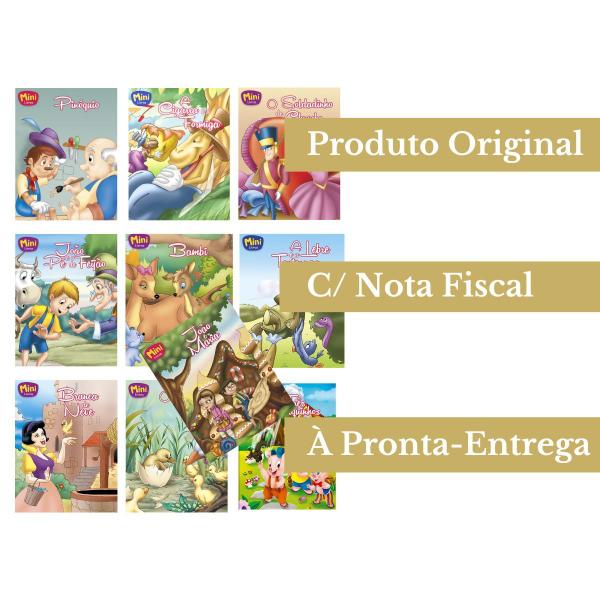 Imagem de Combo Kit C/ 20 Mini Livros Clássicos da Literatura Fábulas Histórias Disney Montessori SORTIDO