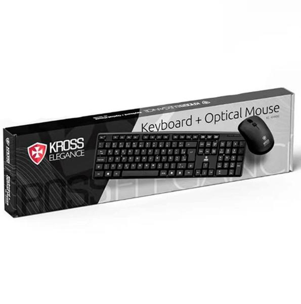 Imagem de Combo Kross Teclado e Mouse USB, Com Fio, Elegance - KE-KM400V1 2 Preto - Kross Elegance