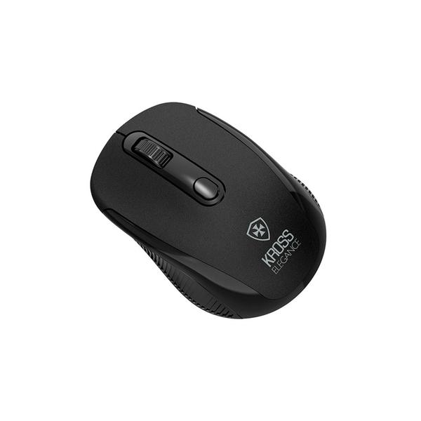 Imagem de Combo Kross Teclado e Mouse USB, Sem Fio, Elegance - KE-KM558V1 Preto