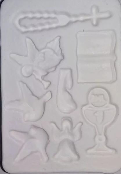 Imagem de Combo Moldes De Silicone Anjos E Batizado Confeitaria