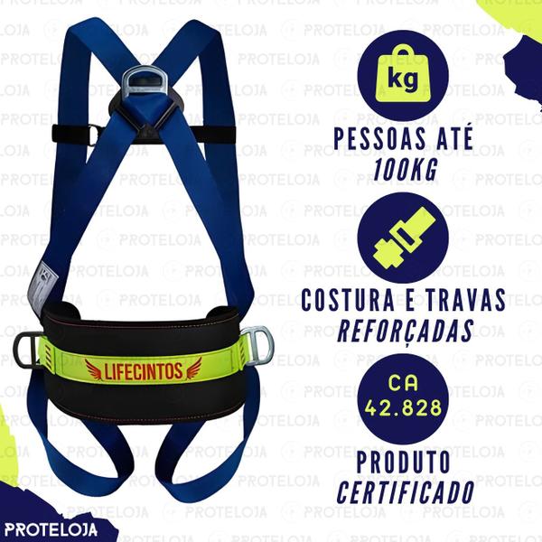 Combo n43: cinto paraquedista 3pt 7352 + fita com gancho 17mm 104063 - ALLTEC Imagem de Combo n43: cinto paraquedista 3pt 7352 + fita com gancho 17mm 104063