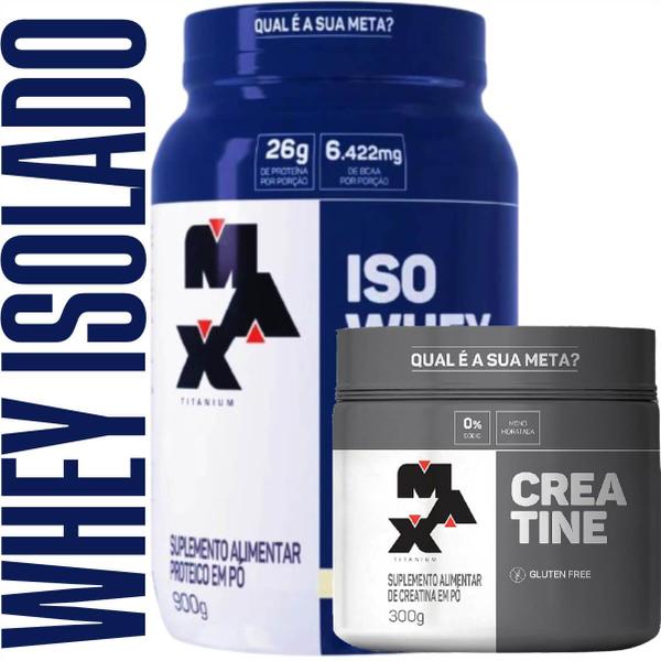 Imagem de Combo para Definição do Shape: Iso Whey Isolado Max + Creatina Pura Zero Carbo 300g