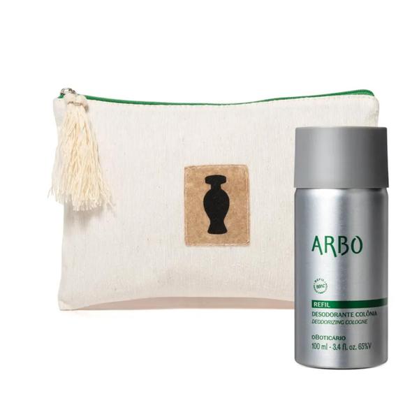 Imagem de Combo Presente Arbo: Refil Desodorante Colônia 100ml + Nécessaire